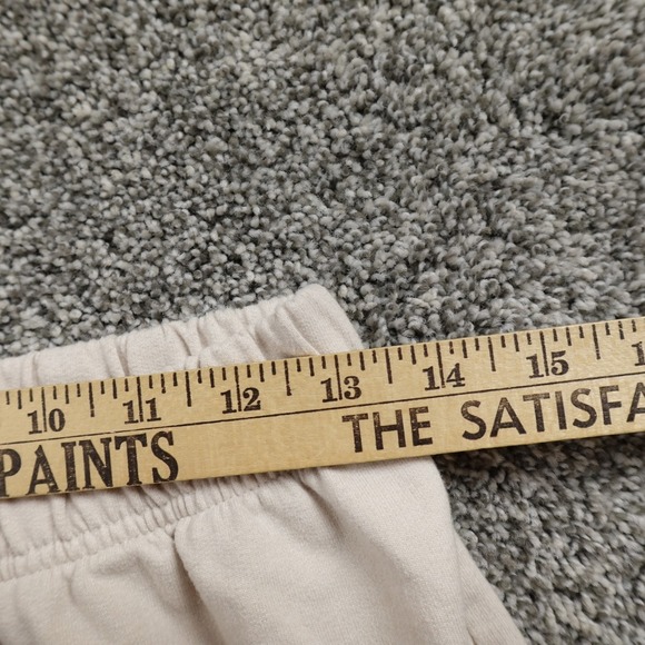 Adidas Shorts Womens M Beige High Rise Athletic Sweat Gym Running Yoga Workout - Picture 6 of 10